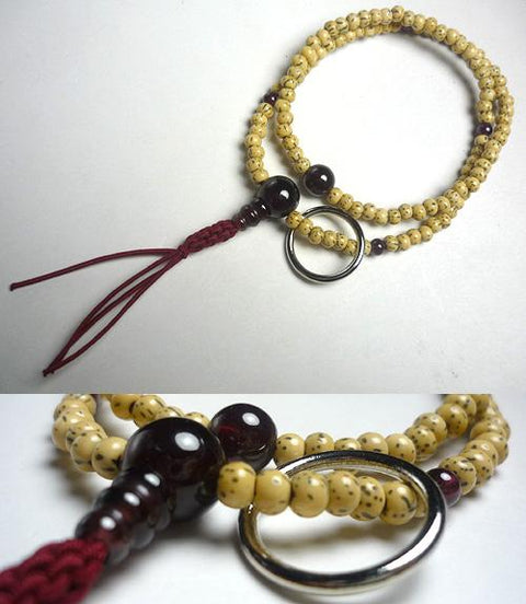 Garnet Formal Prayer Beads Bracelet 633v054000000 - Soto Zen sect, January birthstone