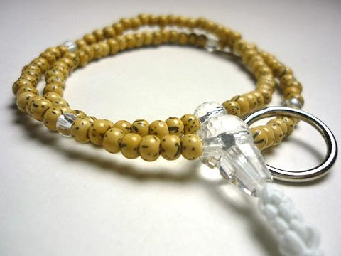 Cut Crystal Formal Prayer Beads Bracelet 633v057000000 - tassel detail