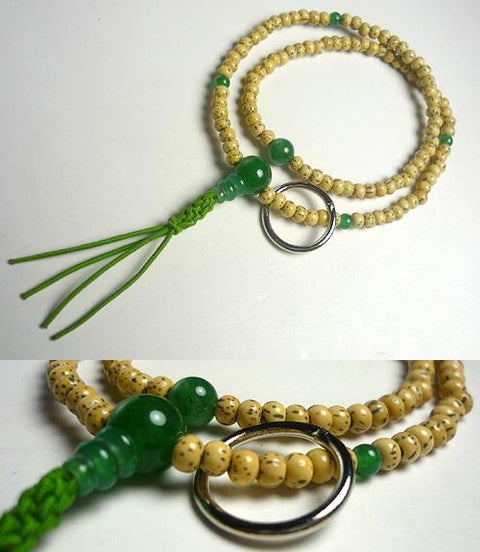 Aventurine Formal Prayer Beads Bracelet 633v058000000 - Soto Zen sect, May birthstone
