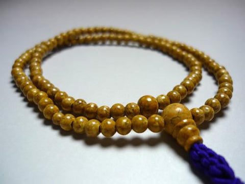 Rinzai sect formal bracelet, Indian Bodhi seed, matching set