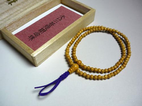 Rinzai sect formal bracelet, Indian Bodhi seed, matching set