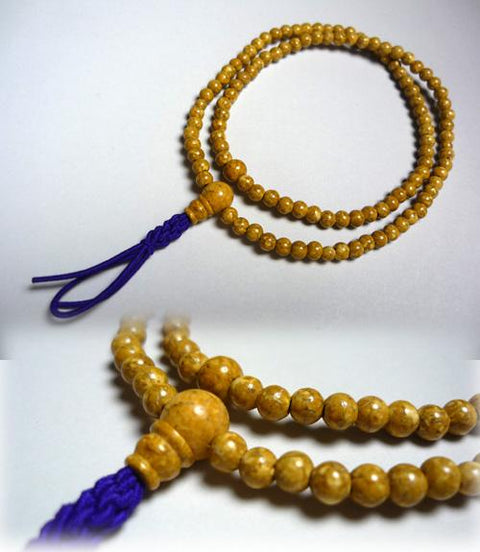 Rinzai sect formal bracelet, Indian Bodhi seed, matching set