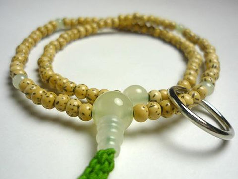 Green Onyx Formal Prayer Beads Bracelet 633v064000000 - stone close-up