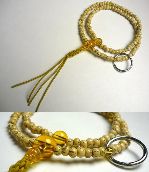 Citrine Formal Prayer Beads Bracelet 633v065000000 - Soto Zen sect, November birthstone