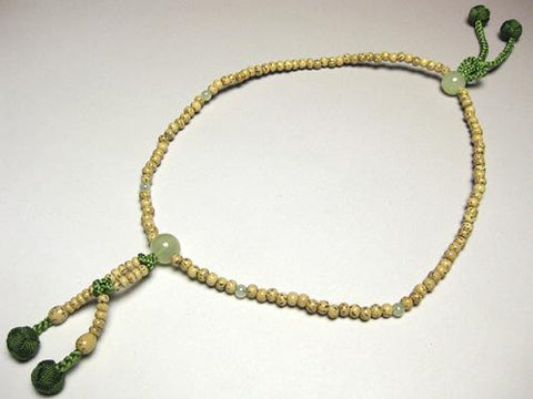 Green Onyx Formal Prayer Beads Bracelet 633v077000000 - tassel detail