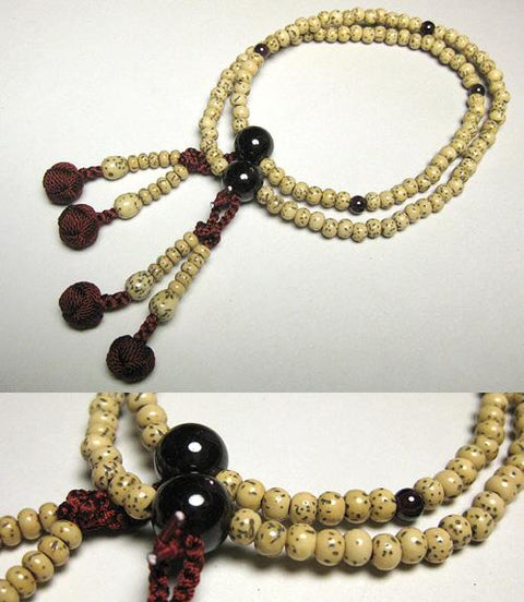 Garnet Formal Prayer Beads Bracelet 633v080000000 - Shingon sect, January birthstone