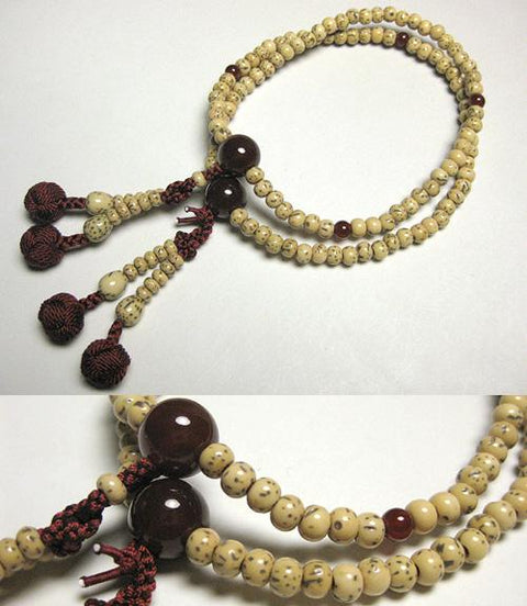 Agate Formal Prayer Beads Bracelet 633v087000000 - Shingon sect, July birthstone