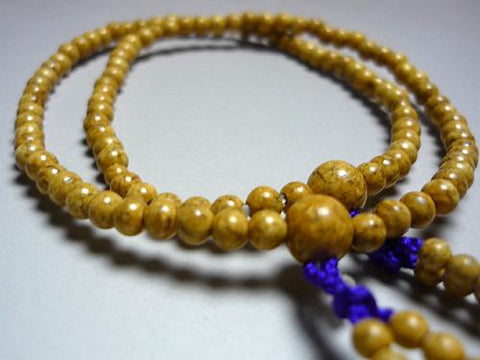 Shingon sect formal bracelet, Indian Bodhi seed, matching set