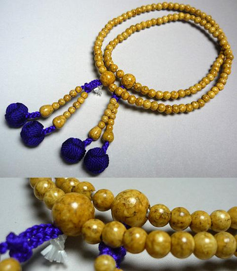 Shingon sect formal bracelet, Indian Bodhi seed, matching set
