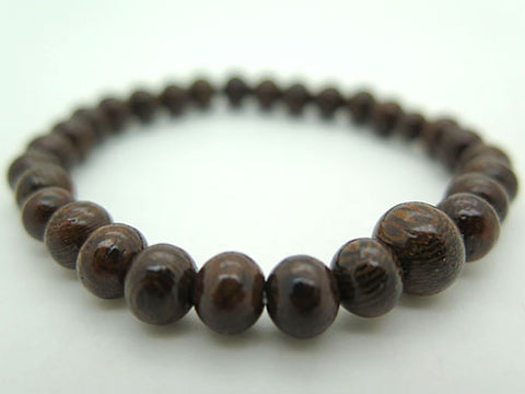 Glossy Ironwood (Tagayasan) Bracelet, 6mm Beads, Matching Set
