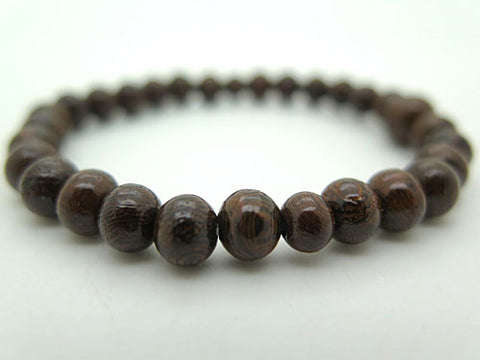 Glossy Ironwood (Tagayasan) Bracelet, 6mm Beads, Matching Set