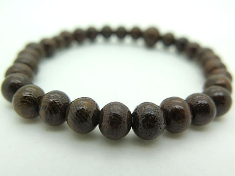 Glossy Ironwood (Tagayasan) Bracelet, 6mm Beads, Matching Set