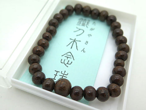 Glossy Ironwood (Tagayasan) Bracelet, 6mm Beads, Matching Set