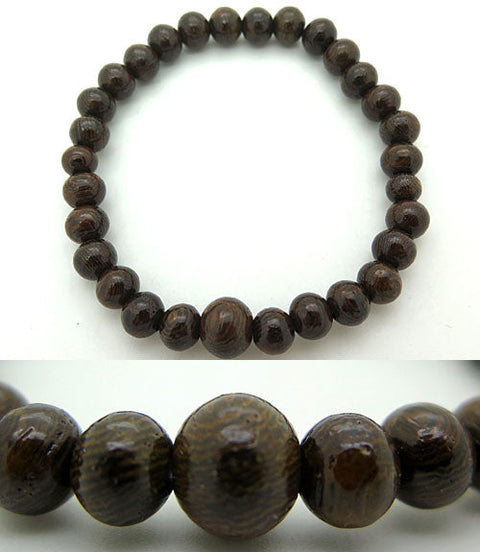 Glossy Ironwood (Tagayasan) Bracelet, 6mm Beads, Matching Set
