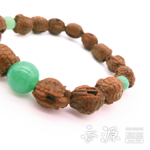 Turtle-Carved Bracelet, Aventurine Style