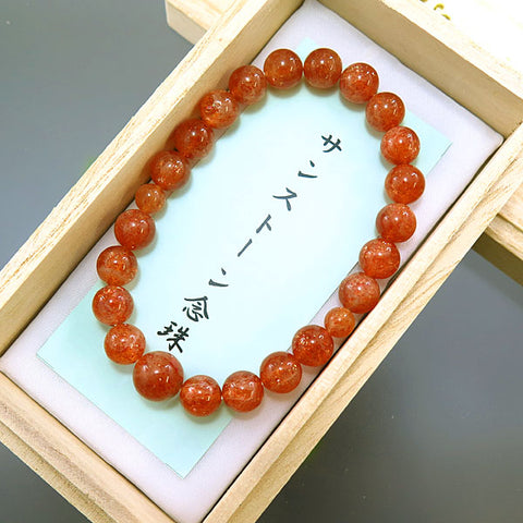 Sunstone Bracelet, 8mm Beads, Matching Set, Limited Edition