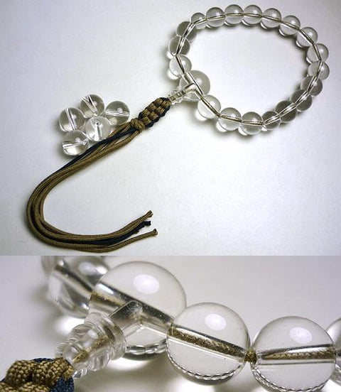 Children's prayer beads, crystal, matching set, for boys