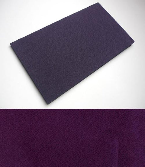 Chirimen Silk Crepe Fukusa, Shark-Skin Komon Lining, Purple
