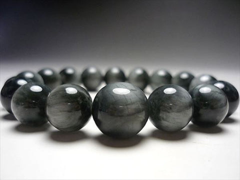 Grey tiger eye 12mm bracelet, matching set