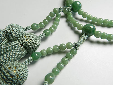 Women's Finest Burmese Jade Prayer Beads, Double-Wrap