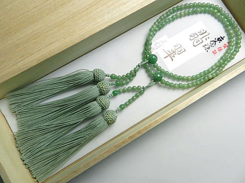 Women's Finest Burmese Jade Prayer Beads, Double-Wrap