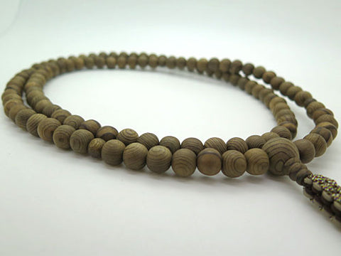 Men's prayer beads, jindai cedar