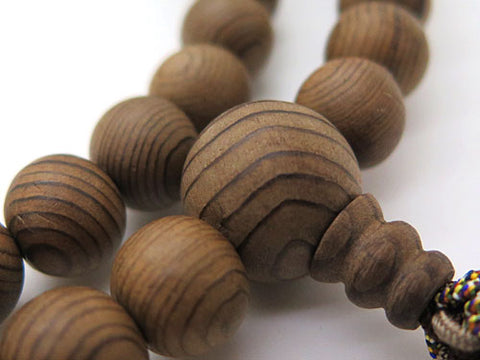 Men's prayer beads, jindai cedar