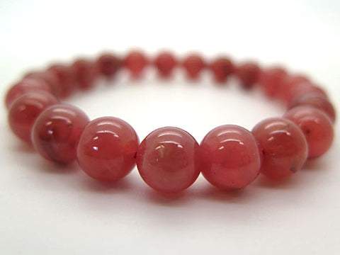 Inca Rose 9mm bead bracelet, straight, limited edition