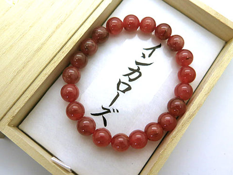 Inca Rose 9mm bead bracelet, straight, limited edition