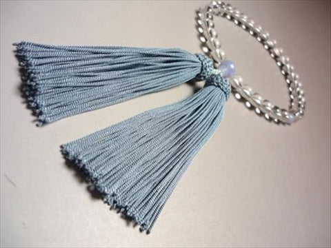 Women's Prayer Beads, Crystal, Round Beads, Chalcedony Finish