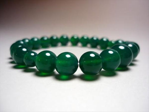 Green Agate 8mm round bead bracelet