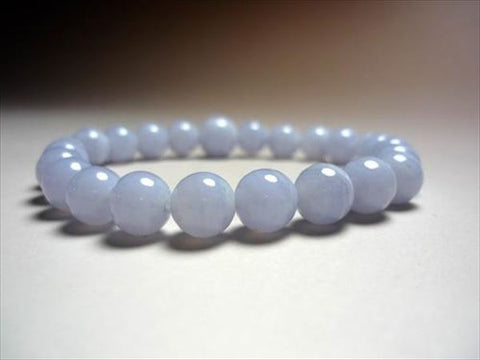 Chalcedony 8mm round bead bracelet
