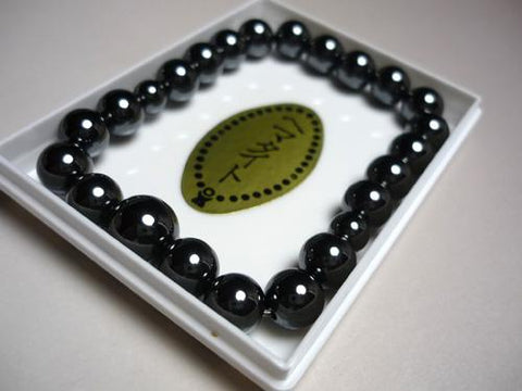 Hematite round bead bracelet 8mm