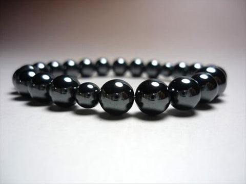 Hematite round bead bracelet 8mm