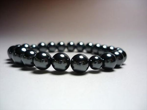 Hematite round bead bracelet 8mm