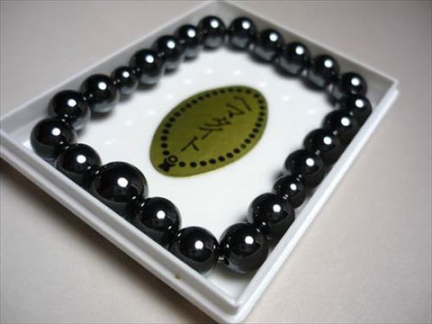 Hematite round bead bracelet 8mm