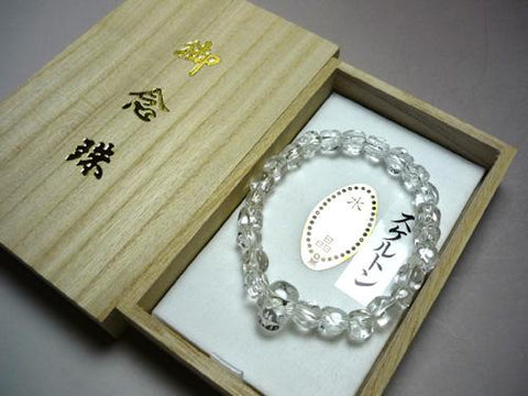 Crystal skeleton (skull carving) bracelet