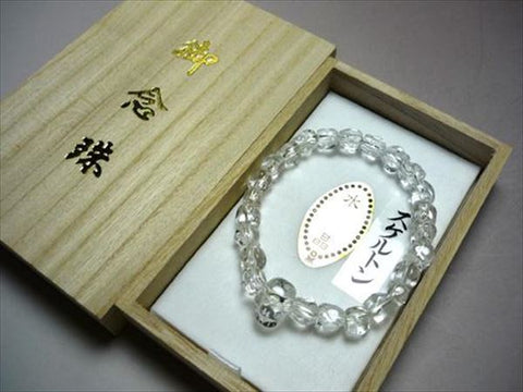Crystal skeleton (skull carving) bracelet