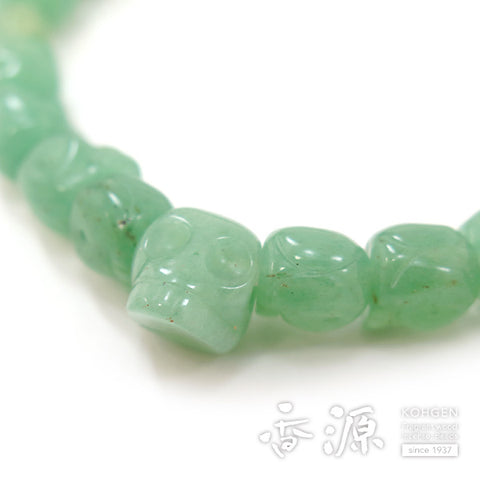 Indian jade skeleton (skull carving) bracelet