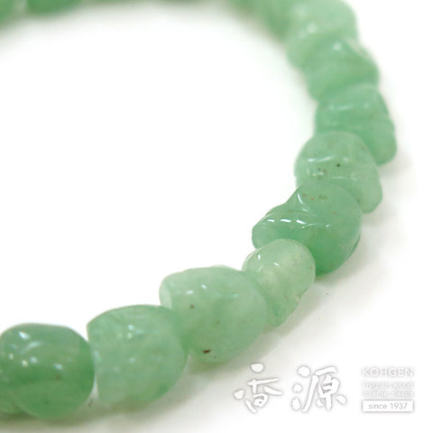 Indian jade skeleton (skull carving) bracelet