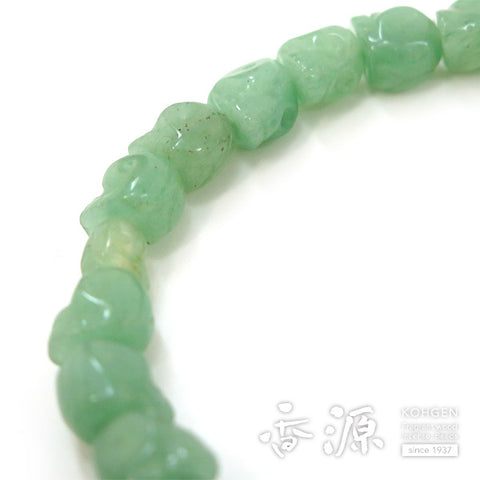 Indian jade skeleton (skull carving) bracelet