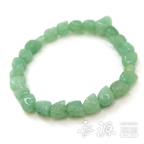 Indian jade skeleton (skull carving) bracelet