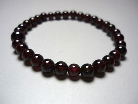 Garnet round bead bracelet, limited edition