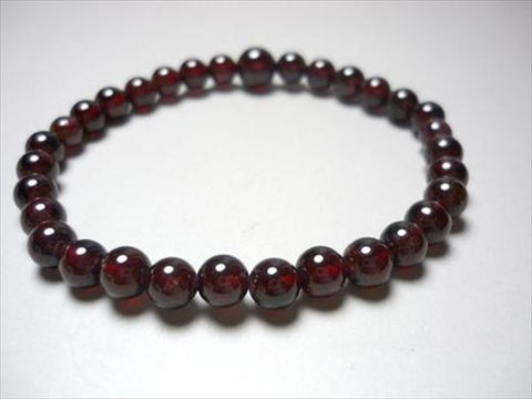 Garnet round bead bracelet, limited edition
