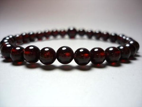 Garnet round bead bracelet, limited edition