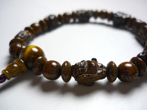 Briar wood seven lucky gods bracelet