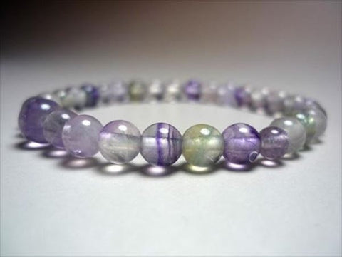 Fluorite 6mm bracelet, matching set