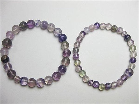 Fluorite 8mm bracelet, matching set