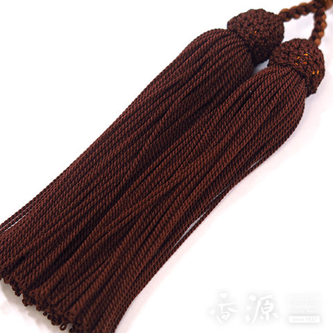 Men's Prayer Beads, Plain Striped Ebony, 22 Beads, Single Layer, Tiger's Eye Finish