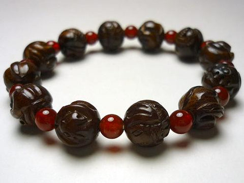 Marimo chinese zodiac carved bracelet